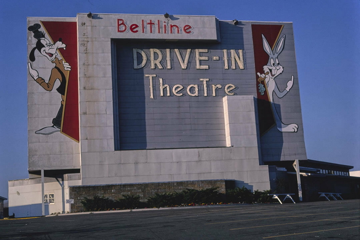 Beltline 3 Drive-In Theatre - Vintage Photo (newer photo)